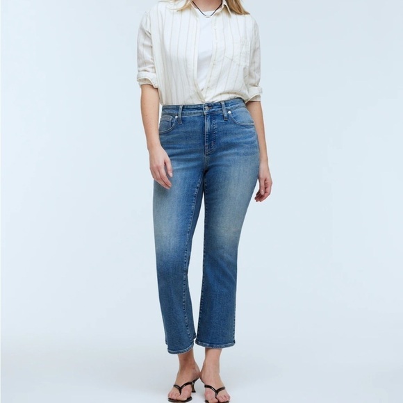 Madewell Oneida Curvy Kick Out Crop Jean - Picture 1 of 7